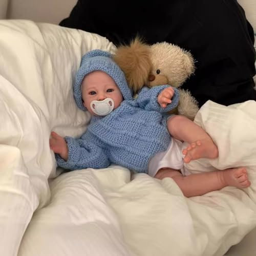 KIGKYO Reborn Baby Mädchen,20/50cm Stoffpuppe, Handgemachte Puppe, Detaillierte Bemalung, Sehr Süß