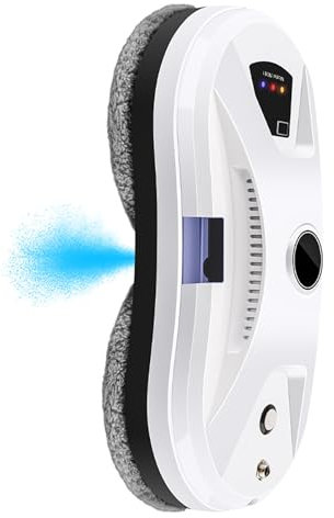 BTAISYDE Robot Limpiacristales, con Pulverizador de Agua Automático Robot Limpiacristales Inteligente para Interior y Exterior Kit Limpiacristales Inteligente