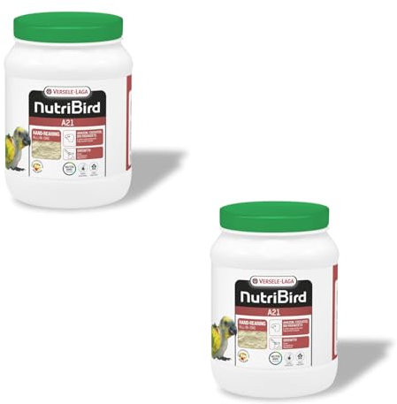 Versele-Laga NutriBird A21 | Paquete Doble | 2 x 800 g | Alimento para la cría a Mano de Aves con Mayor Necesidad de proteínas | para apoyar un Desarrollo óptimo de los pichones sanos