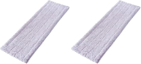 Mery | Recambio Mopa | Gamuza Atrapa Polvo | Mopa para Seco y Mojado | 100% Microfibra | Lavable | Ecológico | Lila | Medidas: 45x15cm (Paquete de 2)