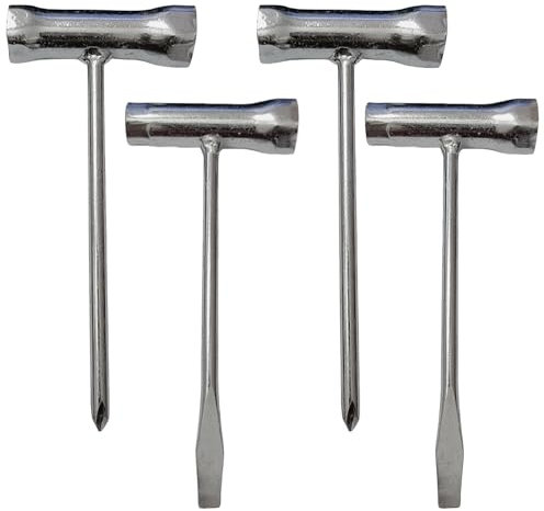 FKUMLUN 4 Pack Chainsaw Screwdriver Wrench Set, 13 x 19mm T-Wrench and T27 Torx Screwdriver Combination for Adjustment Tool for Saws Chains Nuts Spark Plug