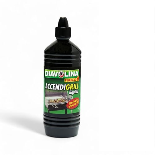 Briconess.com Accendi facilmente grill e barbecue con accendigrill liquido 1 litro sicuro e veloce utilizzo su carbonella e legna