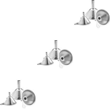 Cabilock 9pezzi Imbuto Filtrante Acciaio Inossidabile Per Cucina Utensile Da Cucina Per Trasferimento Di e Salsa Di Soia Design Pratico Con Maniglia e Facile Da Riporre
