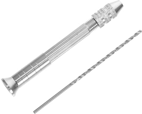 1 Satz Kerzenlochbohrer Silber, Satz, aus Metall für Präzises Handwerk | Kleiner Handbohrer, Manuelle Handbohrmaschine, Dochtbohrer Fuer Kerzen, Kerzen Giessen