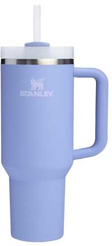 STANLEY Quencher H2.0 Tumbler with Handle and Straw, 3-Position Flowstate Lid, Travel Cup Holder Compatible, Insulated Stainless Steel, BPA-Free, 1.2 Litres, Hydrangea Colour