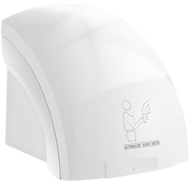 Asciugamani, Sensore elettrico montato a parete, bagno WC con asciuga mani in plastica ABS, freddo/caldo automatico a infrarossi senza tocco,Forte flusso d'aria(Hot and cold type)