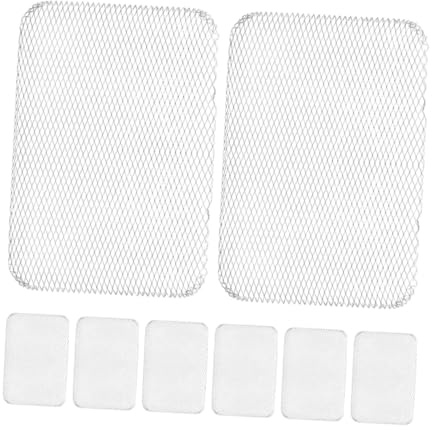 Zerodeko 8pcs Non-Stick Mesh Grill Mats BBQ Barbecue Cooking Sheets Reusable Universal Grill Accessories for Outdoor Barbecue and Baking