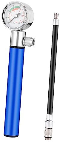 JOINPAYA Aluminium Ballpumpe Mit Manometer Sportluftpumpe Handluftpumpe Für Basketball Fußball Rugby Volleyball Fahrradreifen Tragbar Leicht