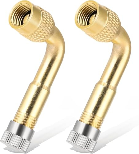 Adapter Ventiladapter Ventilverlängerung Autoventil Ventil Verlängerung für Scooter Auto LKW Van Caravan den G30 Xiaomi M365 1S Essential Pro 2 Elektroroller (V 90 Grad Ventil)