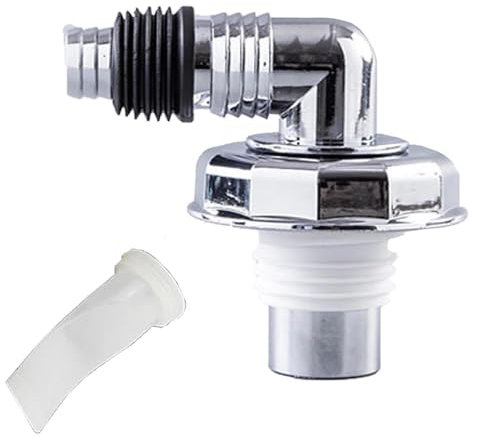 Abfluss Adapter Doppelanschluss,Y-Verteilerstück, T-Stück für Ablaufschläuche, Geräteanschlusstülle Inkl für Waschmaschine, Trockner und Geschirrspüler (Floor Drain Bend)