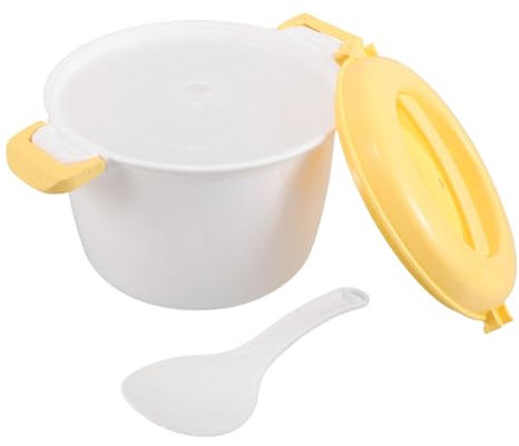 ULTECHNOVO Olla Arrocera Microondas Cocinero de Arroz y Vapor para Verduras Herramienta de Cocina Multifuncional para Cocción Rápida y Reducidos