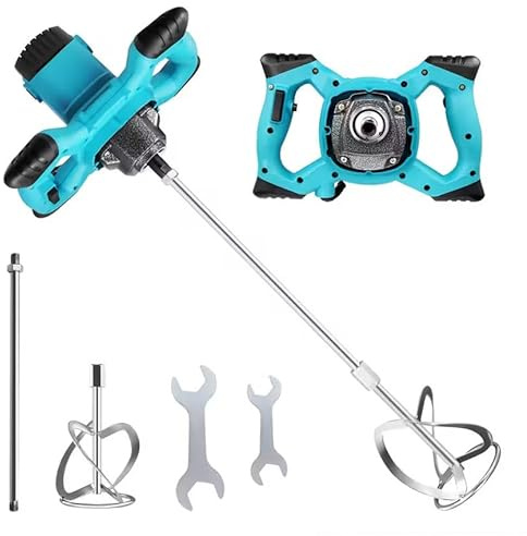 K2 STORE - Miscelatore Cemento 2600W 6 Marce con Frusta – Agitatore Elettrico Professionale per Malta, Vernice, Colla e Intonaco – Impugnatura Ergonomica Antiscivolo e Regolazione di Velocità