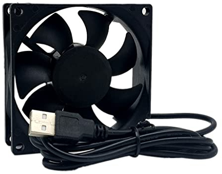 AMISENK 1 PC 8cm Brushless Fan 80mm X 25mm 8025 5V USB Computer For Case CPU Cooling Cooler 3000RPM Radiator Radiator Quiet Brushless Computer CPU Cooling Cooler