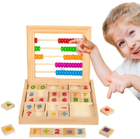 Rechenrahmen Für Kinder Mathematik,Pädagogische Lernspiele Zur Frühkindlichen Entwicklung,Zahlenspielzeug Und Lernspiele Für Kinder - Für Kindergarten Grundschule Klassenzimmer Mädchen Geburtstag
