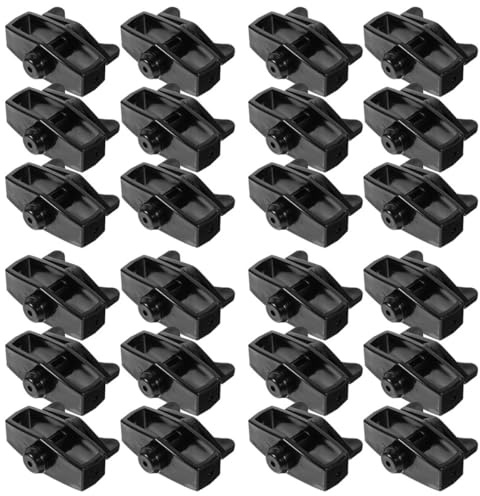MAGICLULU Tendeurs de Câbles Métalliques et Serrage-Fils en Plastique pour Clôture de Jardin Extérieur, Lot de 24 Pièces, Noir, Outil Portable pour Tendre Câble, Résistant aux Intempéries