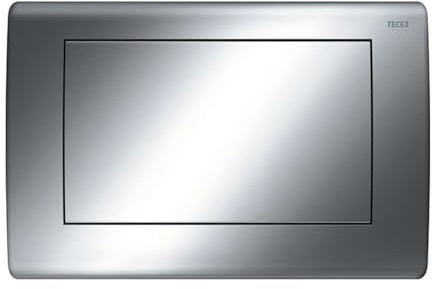 TECEplanus WC Betätigungsplatte (Spülmenge verstellbar, Maße 214x144x15 mm) chrom glänzend, 9240311