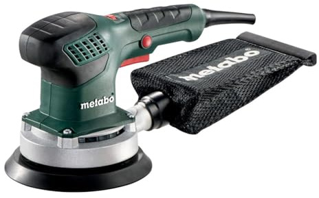 Metabo Lijadora Excéntrica Para Madera Sxe 3150 310W Con Maletín, Negro