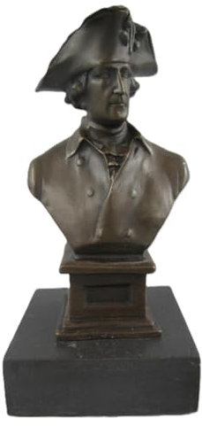 linoows Bronzefigur, Bronze Büste Friedrich der II der Große, König in Preussen