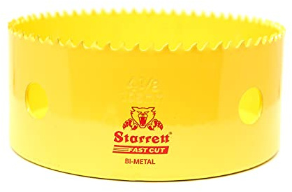 Starrett HSS Bi-Metal Fast Cut Hole Saw - 105mm - For Metal, Wood, Plastics