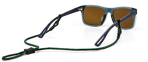 Croakies Terra Spec Verstellbarer Brillenhalter, Hunter, 30,5 cm, 61 x 3,2 mm (TASC14HT), Schwarz und Dunkelgrün