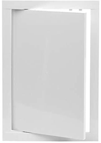 8 x 12 Inch / 200 x 300 mm White Access Panel Door Opening Flap Cover Plate - Plumbing, Electricity, Alarm Wall Access Panel for Drywall - Box Door Lock Latch