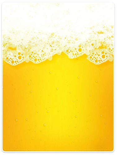 YISUMEI Bedruckte Kuscheldecke Gelbes Bier Decke Flauschig Weich Fleecedecke 125x150 cm