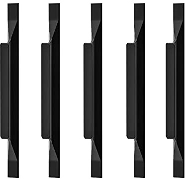 Qrity 10x Griffe aus Europäischer Aluminiumlegierung Küchenschrank zieht Garderobengriffe Schubladen Ziehen Gesamtlänge 200 mm, Lochabstand 128 mm