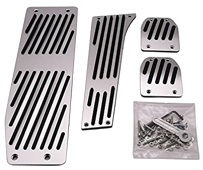 TAKPART Fußpedal Pedalauflagen Pedale Fußpedal Aluminiumlegierung Pedalset Bremspedal für X1 E30 E36 E87 E46 E90 E91 E92 E93