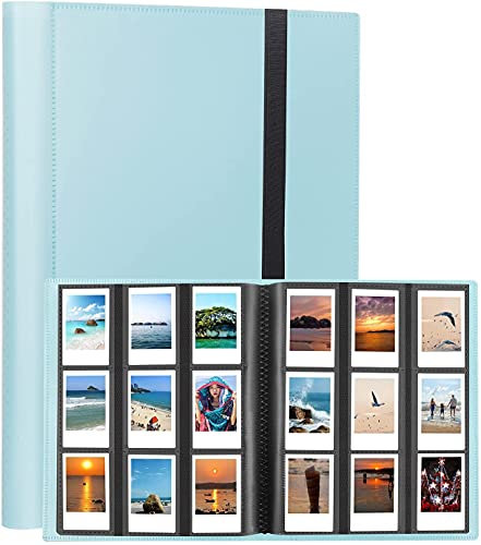 Fotoalbum mit 432 Taschen, Kompatibel Mit Fujifilm Instax Mini Film (54 x 86 mm) / Polaroid Zink Fotopapier (50 x 76 mm) / Kodak Zink Fotopapier (54x86 mm) / HP Sprocket Fotopapier (50 x 76 mm) (Blu)