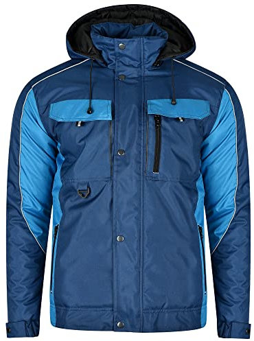BWOLF Braver Giacca da Lavoro Invernale Uomo Giubbotto Lavoro Uomo Invernale Reflectante Abbigliamento da Lavoro Invernale, blu, L