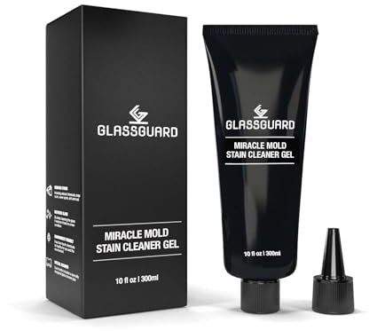 GlassGuard Miracle Gel de démoulage pour cuisine | 300 ml nettoyant pour salle de bain douche | Détachant de joints robuste pour surfaces de salle de bain/verre/carrelage | Fournitures de nettoyage
