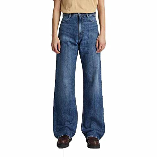 G-Star Femme Stray Ultra High Loose Jeans, Bleu (faded capri D22068-C779-D346), 32W / 32L
