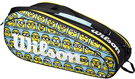 Wilson Tennis-Schlägertasche Minions Team, Für bis zu 6 Schläger, Polyester