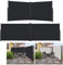 HENGMEI Toldo lateral doble extensible, protección solar para balcón, terraza, jardín exterior (160 x 600 cm, antracita)