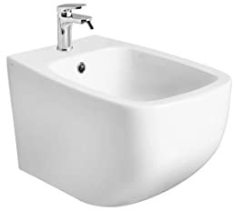 Kiamami Valentina - Wand-Bidet, glänzend weiß, aus Keramik | Mozart