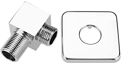 Hapivida Duschauslass Winkel G1/2 Zoll Brauseschlauchanschluss, Massives Messing Quadratisches Eckventil Wandauslass Winkel für Badezimmer Handbrause