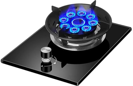 Gaziniere Gaz - Cuisiniere, Poêle En Verre Trempé, Cuisinière À Gaz Portative Domestique, Brûleur Facile À Nettoyer, Cuisinière À Gaz À Contrôle De Flamme Réglable (Size : NG)