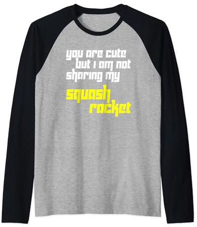 Squash Trainer Lustiger Squash Spruch Squash Spieler Raglan
