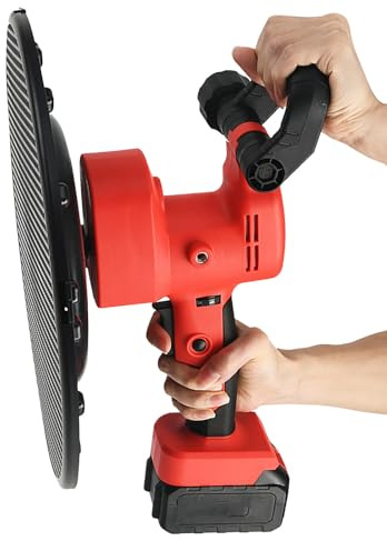 Beachtiful Lucidatrice Elettrica per Lisciatura del Calcestruzzo, Cazzuola per Malta Cementizia Portatile da 1800 W, per la Costruzione di Superfici di Pareti e Malte,2battery