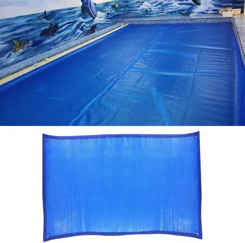 Bâche Solaire Piscine Chauffe Piscines Solaires Pour Piscines Creusées, Couverture De Piscine Rectangulaire 20mil Avec Œillets, Couverture De Piscine À Bulles Pour La Rétention De La Chaleur(5.5x12.2m