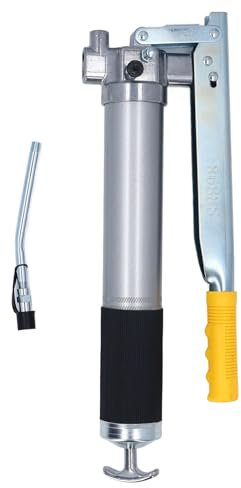 Garosa Pistolet Graisseur à Levier, Conception à Double Action à Pression Améliorée, Construction Fiable, capacité de 21 Oz 12 000 Psi pour Voitures, Camions, Navires, Acier allié,