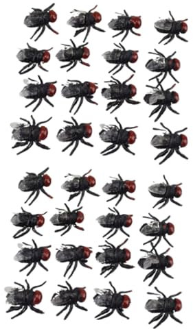 Alasum 2 Sets Realistische Riesen-Halloween-fliegen-Requisiten-Insekten-fälschung Für Knifflige Streiche Für Dekorationen 50 Stück * 2