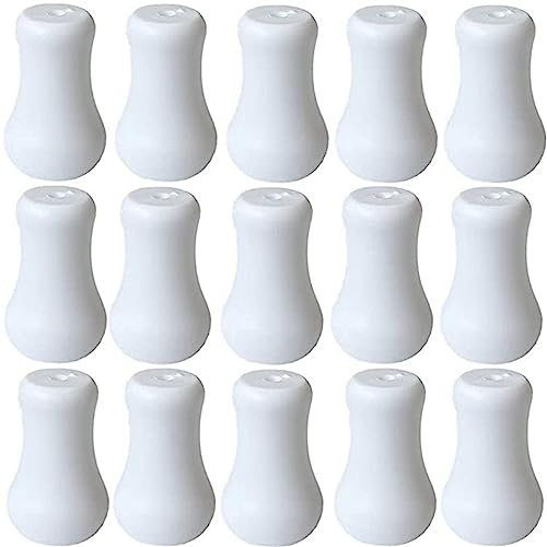 Gissroys 15Pcs White Cord Window Blind Knobs Drops Pull End For Shade