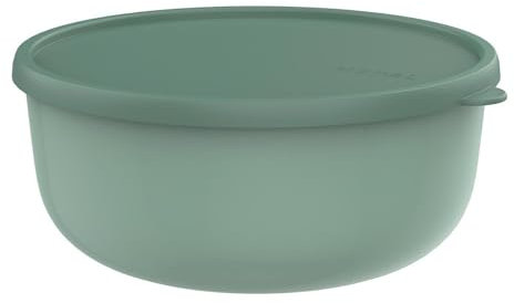 Mepal - Mikrowellengeschirr Lumina - Frischhaltedosen mit Deckel für Kühlschrank, Gefrierschrank, Dampfgarer & Mikrowelle - Mikrowellenschüsseln mit Deckel - Aufbewahrungsbox - 3000 ml - Nordic sage