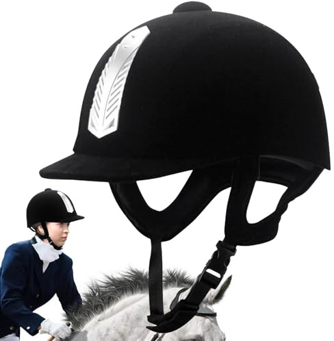 Horse Riding Hat - Equestrian Safety Hat, Adjustable Riding Helmet Equestrian Safety Hat, Lightweight Protective Head Gear, Breathable Safety Hats, Equestrian Protective Riding Headgear For Women Men