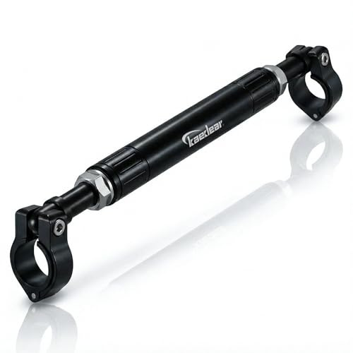 KAEDEAR Adjustable Handlebar Brace Bar, Aluminum, Motorcycle Multi-Bar, for Phone Holders and Accessories, 0.86 inches (22 mm) Handlebar Compatibility, Adjustable Center Brace KDR-HB2