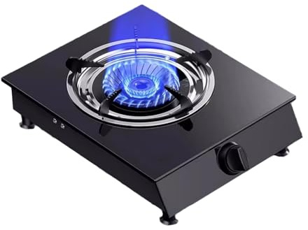 Cuisinière À Gaz À Un Seul Brûleur,Cuisinière À Gaz Avec Feu Suralimenté Et Verre Trempé,Avec Protection Thermocouple For Le Talonnage,L'ébullition Des Fruits De Mer