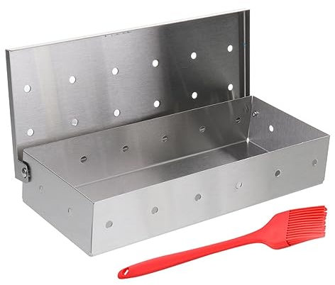 POPETPOP 1satz Bbq Smoker Box Set Mit Öl-pinsel Teiliges Set Für Outdoor-grilling Und Barbecue-zubehör Für Räucherchips Und Schmackhafte Grillgerichte