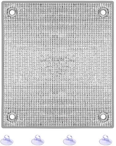 Fensterfolie Sonnenschutzfolie Sichtschutz Wärmeisolierung 8mm Reflektierende Fensterfolie Mit Saugnäpfen Aluminium Isolierfolie Ür Schlafzimmer,Badezimmer,Büro,Dachfenster(Grau,110x220cm)
