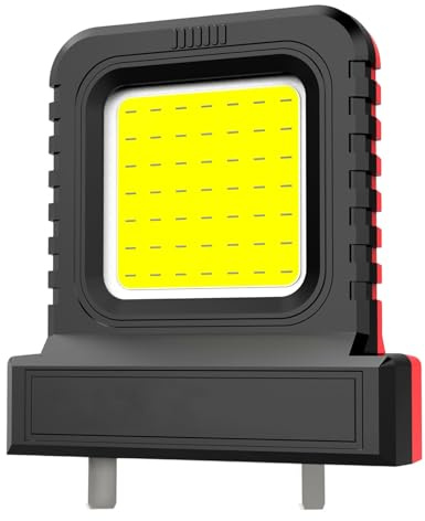 Led Work-Abulting Lamber, Plus Portable Work With Battery, Adjustable Propiers | Construction Site Lamp Independent Construction Divided For Workshop Garage Workshop Power Beam